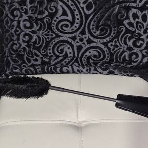 Black Feather Tickler Paddle